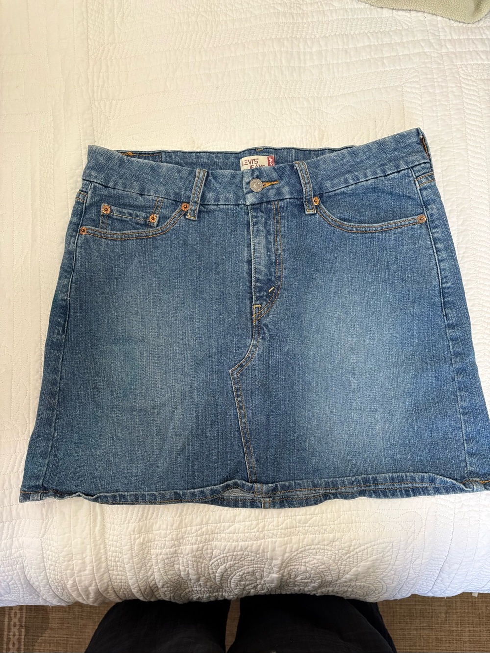 Levi's Light Blue Denim Mini Skirt